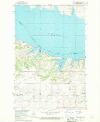 Twin Buttes North Dakota Historical topographic map, 1:24000 scale, 7.5 X 7.5 Minute, Year 1967