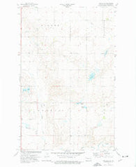 Twin Lakes North Dakota Historical topographic map, 1:24000 scale, 7.5 X 7.5 Minute, Year 1974
