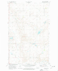 Twin Lakes North Dakota Historical topographic map, 1:24000 scale, 7.5 X 7.5 Minute, Year 1974