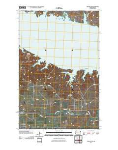 Twin Buttes North Dakota Historical topographic map, 1:24000 scale, 7.5 X 7.5 Minute, Year 2011