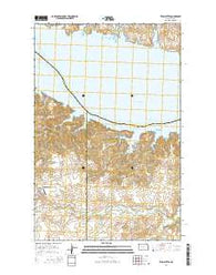 Twin Buttes North Dakota Current topographic map, 1:24000 scale, 7.5 X 7.5 Minute, Year 2014