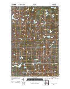 Underdahl Lake North Dakota Historical topographic map, 1:24000 scale, 7.5 X 7.5 Minute, Year 2011