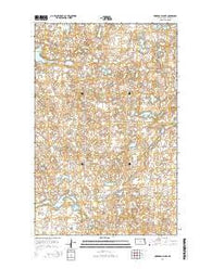Underdahl Lake North Dakota Current topographic map, 1:24000 scale, 7.5 X 7.5 Minute, Year 2014