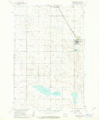 Underwood North Dakota Historical topographic map, 1:24000 scale, 7.5 X 7.5 Minute, Year 1961