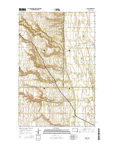 Union North Dakota Current topographic map, 1:24000 scale, 7.5 X 7.5 Minute, Year 2014