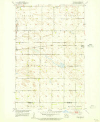 Upham NE North Dakota Historical topographic map, 1:24000 scale, 7.5 X 7.5 Minute, Year 1955