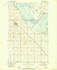 Upham North Dakota Historical topographic map, 1:24000 scale, 7.5 X 7.5 Minute, Year 1950