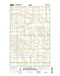 Upham NE North Dakota Current topographic map, 1:24000 scale, 7.5 X 7.5 Minute, Year 2014
