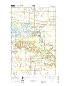 Upham SE North Dakota Current topographic map, 1:24000 scale, 7.5 X 7.5 Minute, Year 2014