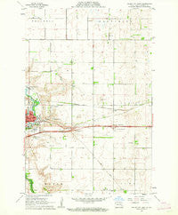 Valley City East North Dakota Historical topographic map, 1:24000 scale, 7.5 X 7.5 Minute, Year 1961