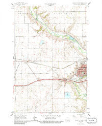 Valley City West North Dakota Historical topographic map, 1:24000 scale, 7.5 X 7.5 Minute, Year 1961