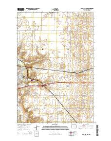 Valley City East North Dakota Current topographic map, 1:24000 scale, 7.5 X 7.5 Minute, Year 2014