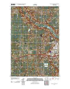 Valley City West North Dakota Historical topographic map, 1:24000 scale, 7.5 X 7.5 Minute, Year 2011