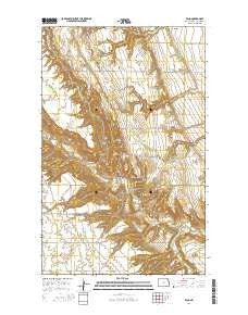 Vang North Dakota Current topographic map, 1:24000 scale, 7.5 X 7.5 Minute, Year 2014