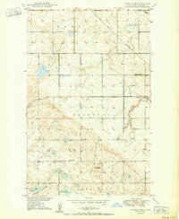 Vanville NE North Dakota Historical topographic map, 1:24000 scale, 7.5 X 7.5 Minute, Year 1950