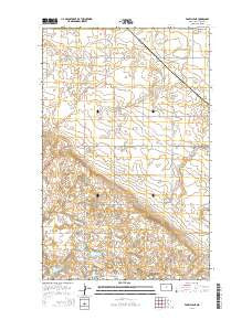Vanville NE North Dakota Current topographic map, 1:24000 scale, 7.5 X 7.5 Minute, Year 2014