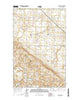 Vanville NE North Dakota Current topographic map, 1:24000 scale, 7.5 X 7.5 Minute, Year 2014