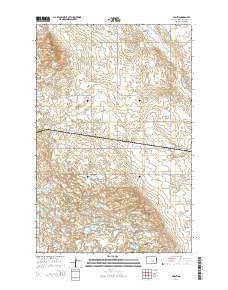 Vashti North Dakota Current topographic map, 1:24000 scale, 7.5 X 7.5 Minute, Year 2014