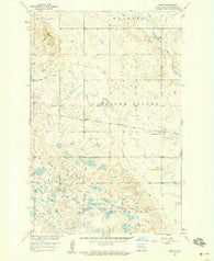 Vashti North Dakota Historical topographic map, 1:24000 scale, 7.5 X 7.5 Minute, Year 1958