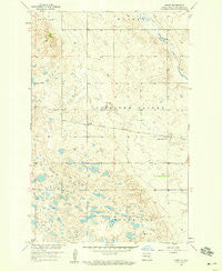 Vashti North Dakota Historical topographic map, 1:24000 scale, 7.5 X 7.5 Minute, Year 1958