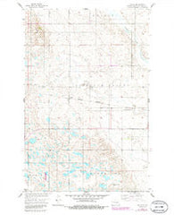 Vashti North Dakota Historical topographic map, 1:24000 scale, 7.5 X 7.5 Minute, Year 1958