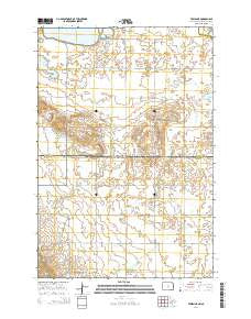 Veblen NE North Dakota Current topographic map, 1:24000 scale, 7.5 X 7.5 Minute, Year 2014