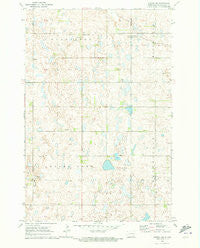Verona NW North Dakota Historical topographic map, 1:24000 scale, 7.5 X 7.5 Minute, Year 1970