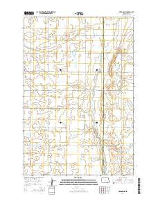 Verona NE North Dakota Current topographic map, 1:24000 scale, 7.5 X 7.5 Minute, Year 2014