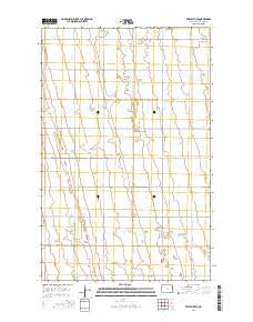 Veseleyville North Dakota Current topographic map, 1:24000 scale, 7.5 X 7.5 Minute, Year 2014