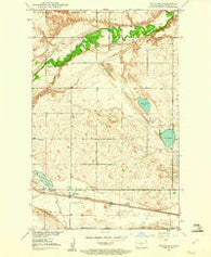 Voltaire North Dakota Historical topographic map, 1:24000 scale, 7.5 X 7.5 Minute, Year 1948