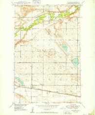 Voltaire North Dakota Historical topographic map, 1:24000 scale, 7.5 X 7.5 Minute, Year 1949