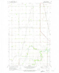 Voss North Dakota Historical topographic map, 1:24000 scale, 7.5 X 7.5 Minute, Year 1972