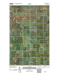 Wabek North Dakota Historical topographic map, 1:24000 scale, 7.5 X 7.5 Minute, Year 2011
