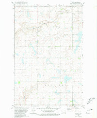 Wabek North Dakota Historical topographic map, 1:24000 scale, 7.5 X 7.5 Minute, Year 1980