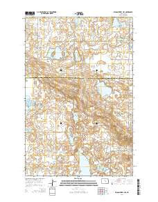 Wagon Wheel Hill North Dakota Current topographic map, 1:24000 scale, 7.5 X 7.5 Minute, Year 2014