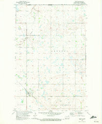 Wales North Dakota Historical topographic map, 1:24000 scale, 7.5 X 7.5 Minute, Year 1970