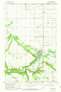 Walhalla North Dakota Historical topographic map, 1:24000 scale, 7.5 X 7.5 Minute, Year 1964