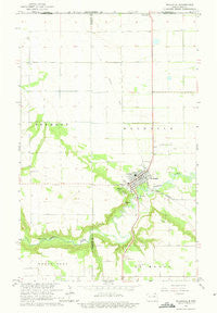 Walhalla North Dakota Historical topographic map, 1:24000 scale, 7.5 X 7.5 Minute, Year 1964