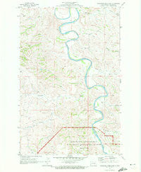 Wannagan Creek East North Dakota Historical topographic map, 1:24000 scale, 7.5 X 7.5 Minute, Year 1970