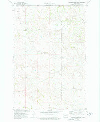 Wannagan Creek West North Dakota Historical topographic map, 1:24000 scale, 7.5 X 7.5 Minute, Year 1974