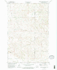 Wannagan Creek West North Dakota Historical topographic map, 1:24000 scale, 7.5 X 7.5 Minute, Year 1974