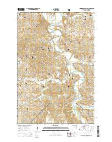 Wannagan Creek East North Dakota Current topographic map, 1:24000 scale, 7.5 X 7.5 Minute, Year 2014