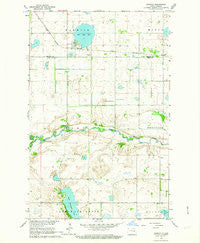 Warwick North Dakota Historical topographic map, 1:24000 scale, 7.5 X 7.5 Minute, Year 1962