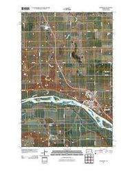 Washburn North Dakota Historical topographic map, 1:24000 scale, 7.5 X 7.5 Minute, Year 2011