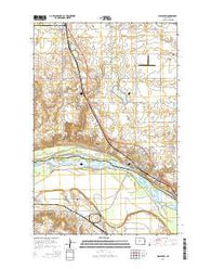 Washburn North Dakota Current topographic map, 1:24000 scale, 7.5 X 7.5 Minute, Year 2014