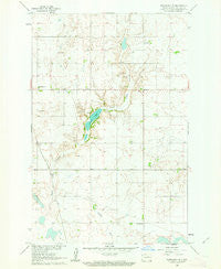 Washburn NE North Dakota Historical topographic map, 1:24000 scale, 7.5 X 7.5 Minute, Year 1961