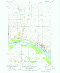 Washburn North Dakota Historical topographic map, 1:24000 scale, 7.5 X 7.5 Minute, Year 1961
