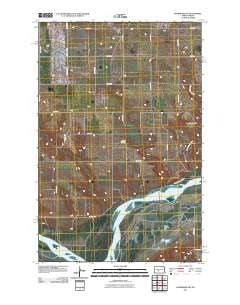 Washburn SW North Dakota Historical topographic map, 1:24000 scale, 7.5 X 7.5 Minute, Year 2011