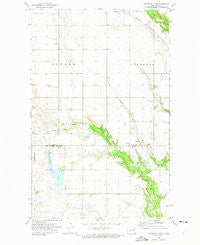 Waterloo Lake North Dakota Historical topographic map, 1:24000 scale, 7.5 X 7.5 Minute, Year 1972