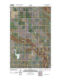 Waterloo Lake North Dakota Historical topographic map, 1:24000 scale, 7.5 X 7.5 Minute, Year 2011